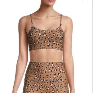 NWT Sage Collective Sports Bra leopard animal print